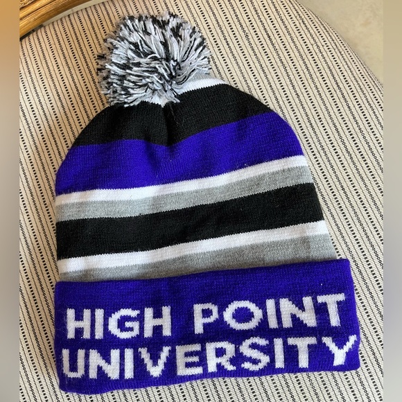 High Point University Winter Hat Knit Toboggan HPU - Picture 4 of 4